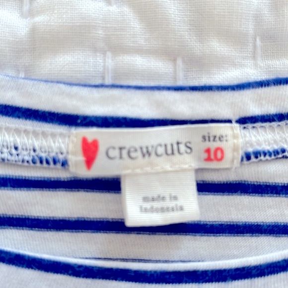 CrewCuts blue & White stripe shirt - Picture 3 of 4